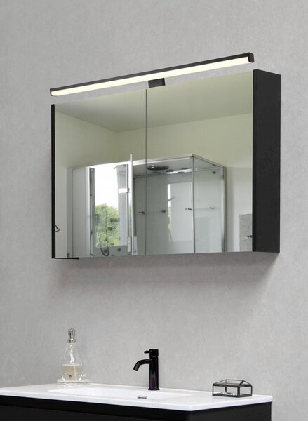 Kinkiet LED w kolorze matowej czerni (dł. 60 cm) Lino – Trio