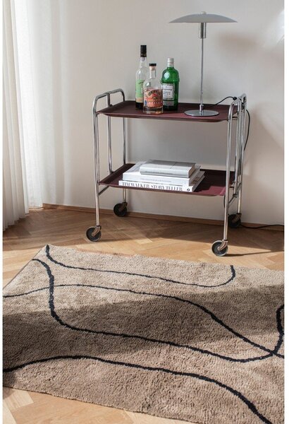 Brązowy bawełniany dywan odpowiedni do prania 100x140 cm Shadow – Mette Ditmer Denmark