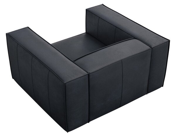 Ciemnoniebieski skórzany fotel Madame – Windsor & Co Sofas