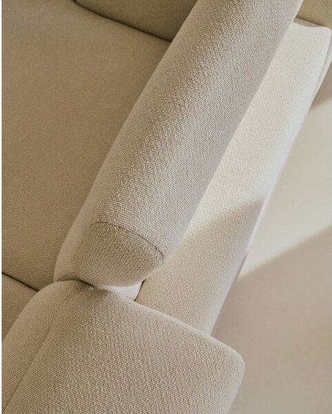 Beżowa sofa z tkaniny szenilowej 234 cm Aurum – Kave Home