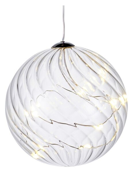 Dekoracja świetlna LED w kształcie bombki Sirius Wave Ball, ⌀ 10 cm