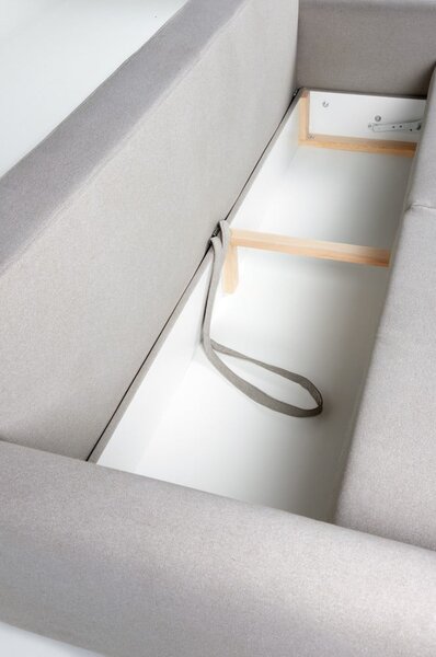Jasnoszara sofa rozkładana Bonami Selection Pop