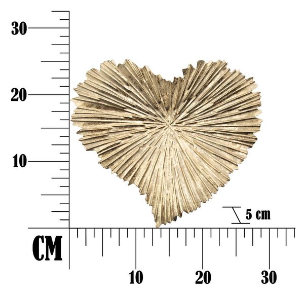 Metalowa taca dekoracyjna 29x25 cm Heart – Mauro Ferretti