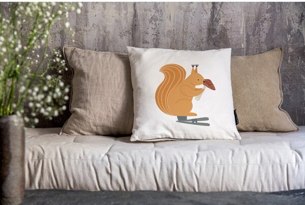 Poszewka na poduszkę 45x45 cm Squirell And Toadstool – Butter Kings