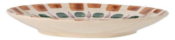 Zielono-brązowy kamionkowy talerz ø 27 cm Shama – Bloomingville