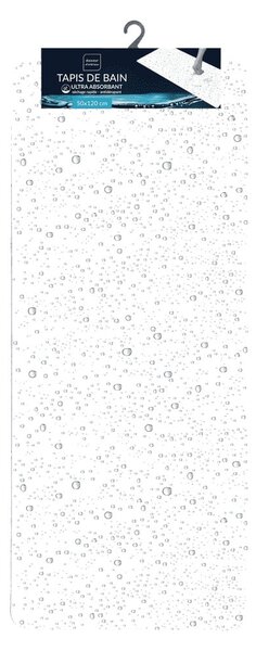 Jasnoszary dywanik łazienkowy 50x120 cm Splash – douceur d'intérieur