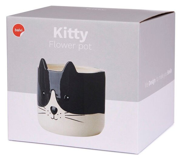 Ceramiczna doniczka ø 13,5 cm Kitty – Balvi