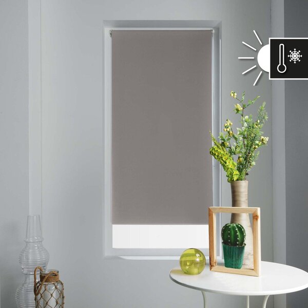 Jasnobrązowa tekstylna roleta 60x90 cm Occult – douceur d'intérieur