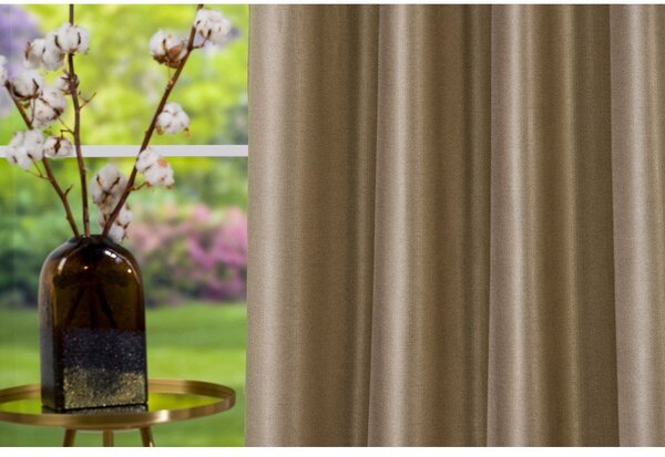 Złota zasłona 140x260 cm Torre – Mendola Fabrics