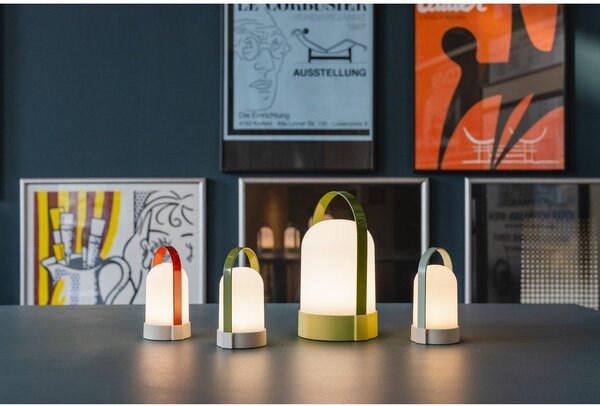 Biała lampa stołowa LED ze ściemniaczem (wysokość 15 cm) Uri – Remember