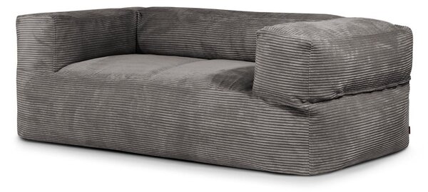 Ciemnoszary sztruksowy worek do siedzenia Sofa MooG – SLOWDOWN