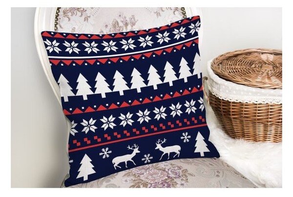 Tekstylna poszewka na poduszkę ze świątecznym motywem 43x43 cm – Mila Home