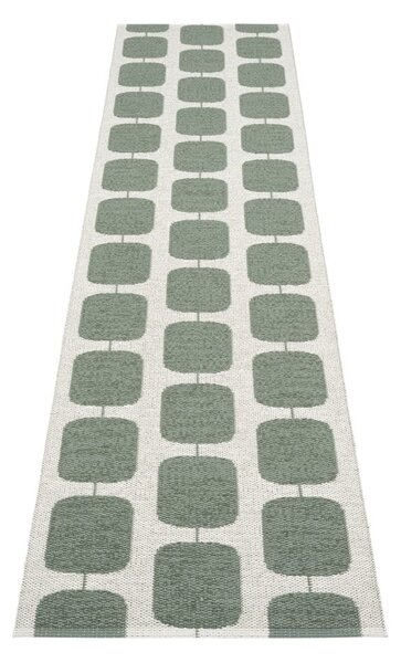 Zielono-kremowy chodnik odpowiedni na zewnątrz 70x300 cm Sten Army – Pappelina