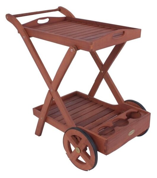 Barek ogrodowy z litego drewna eukaliptusowego 54x88 cm Toledo – Garden Pleasure