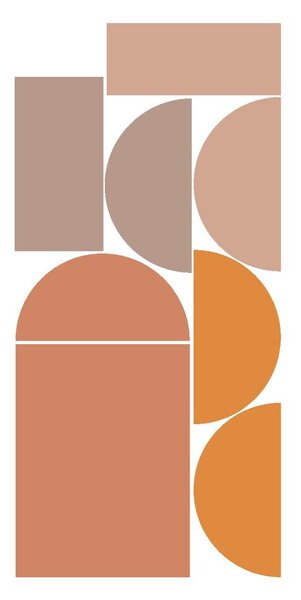 Naklejka na ścianę 120x250 cm Abstract Sunset – Ambiance