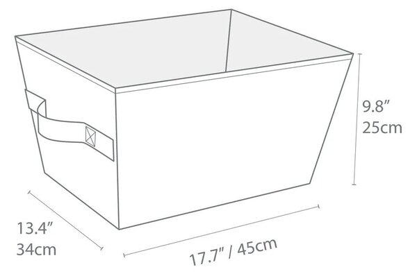 Tekstylny koszyk do przechowywania 34,5x45x25 cm Soft Storage – Bigso Box of Sweden
