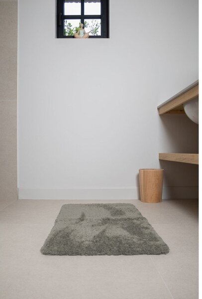 Brązowy antypoślizgowy dywanik łazienkowy Tiseco Home Studio Jule, 60x60 cm