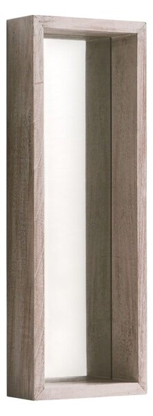 Lustro ścienne z drewna paulowni Geese Pure, 62x22 cm