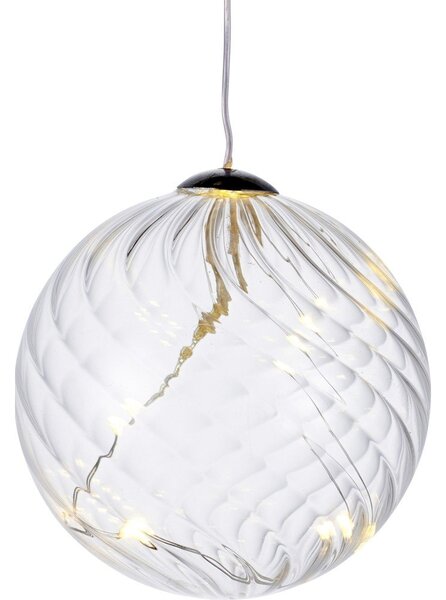 Dekoracja świetlna LED w kształcie bombki Sirius Wave Ball, ⌀ 8 cm