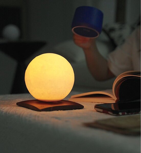 Ciemnobrązowa dekoracja świetlna na USB ø 12 cm Smart LunaSpin – Gingko