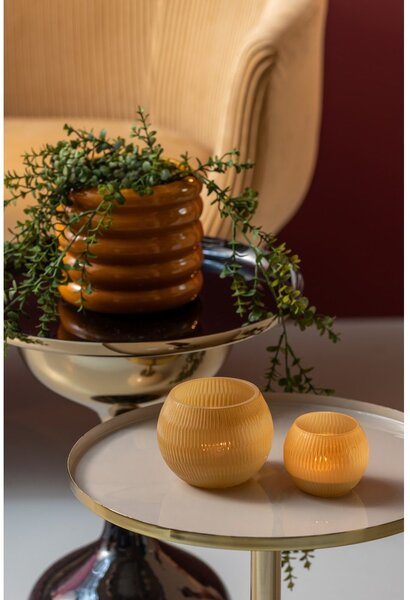 Szklany świecznik Chique Ribbed – PT LIVING
