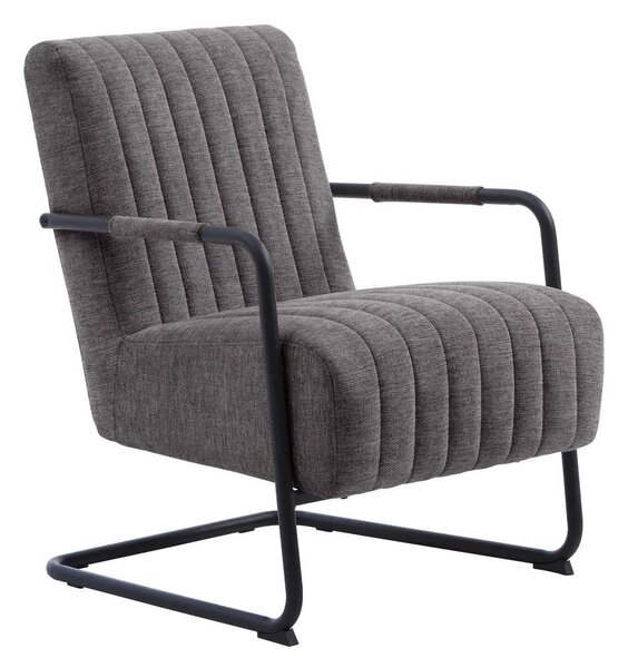 Ciemnoszary fotel Trout – Unique Furniture