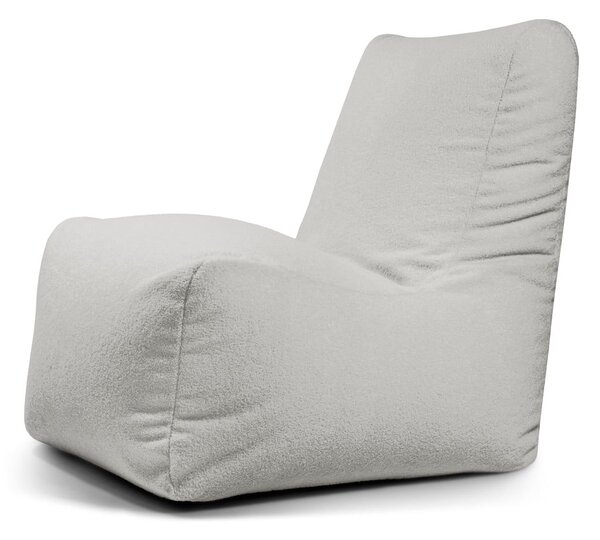 Jasnoszary worek do siedzenia z materiału bouclé Seat Lounge – SLOWDOWN