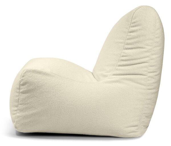 Jasnoszary worek do siedzenia z materiału bouclé Seat Lounge – SLOWDOWN