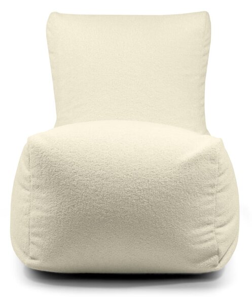 Jasnoszary worek do siedzenia z materiału bouclé Seat Lounge – SLOWDOWN