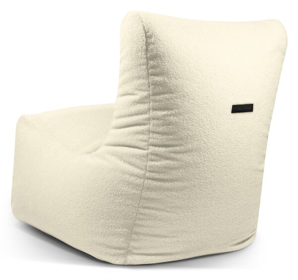Jasnoszary worek do siedzenia z materiału bouclé Seat Lounge – SLOWDOWN