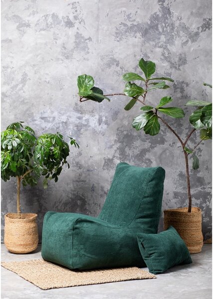 Jasnoszary worek do siedzenia z materiału bouclé Seat Lounge – SLOWDOWN