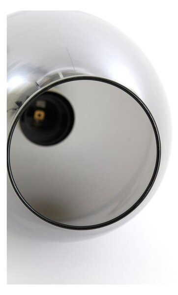 Ciemnoszaro-brązowa lampa wisząca ze szklanym kloszem ø 35 cm Lukaro – Light & Living