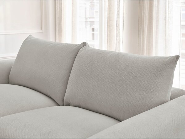 Jasnoszara rozkładana sofa 214 cm Ernest – Bobochic Paris