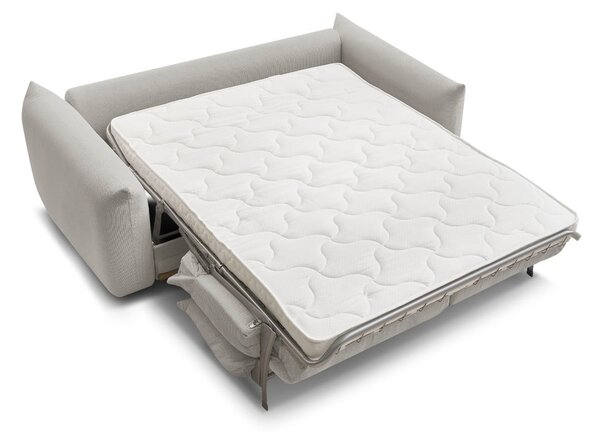 Jasnoszara rozkładana sofa 214 cm Ernest – Bobochic Paris