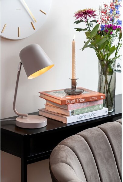 Szara lampa stołowa (wysokość 38,5 cm) Encantar – Leitmotiv