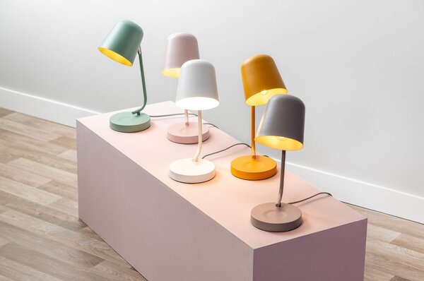 Szara lampa stołowa (wysokość 38,5 cm) Encantar – Leitmotiv