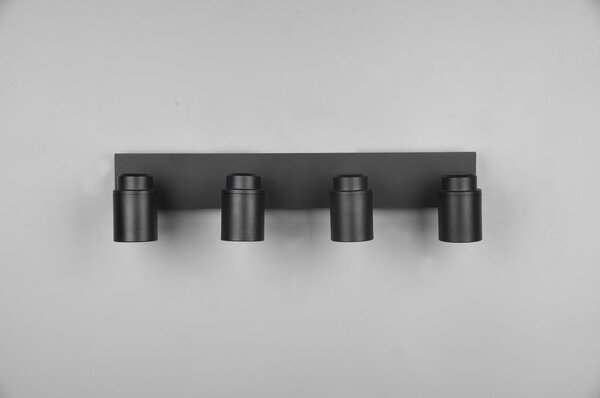 Metalowa lampa punktowa w kolorze matowej czerni 19x52 cm Angelo – Trio