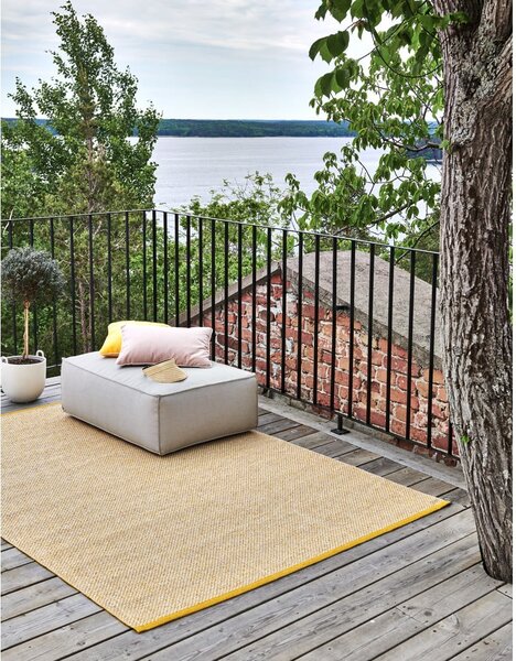 Musztardowy dywan odpowiedni na zewnątrz 60x125 cm Effi Mustard – Pappelina