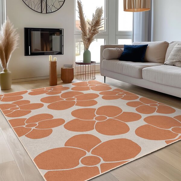 Pomarańczowy chodnik odpowiedni do prania 60x230 cm Orange Meadow – Mila Home
