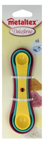 Zestaw 3 kolorowych miarek Metaltex Spoons