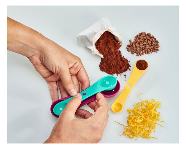 Zestaw 3 kolorowych miarek Metaltex Spoons