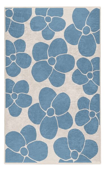 Niebieski dywan odpowiedni do prania 60x100 cm Blue Meadow – Mila Home