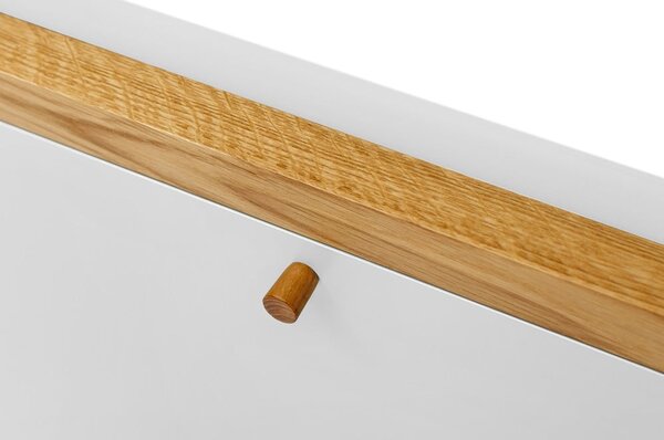 Biały rozkładany stół ścienny Woodman Brenta