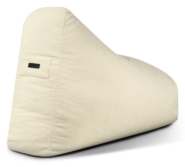 Jasnoszary worek do siedzenia z materiału bouclé Snug 100 – SLOWDOWN