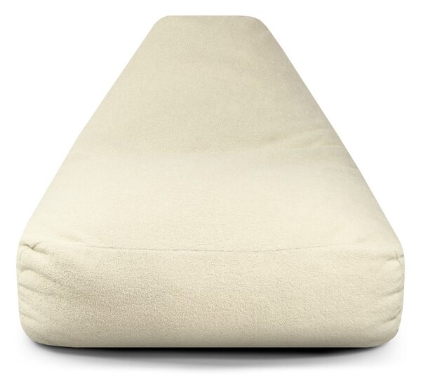 Jasnoszary worek do siedzenia z materiału bouclé Snug 100 – SLOWDOWN