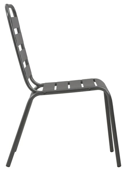 Zestaw metalowych mebli ogrodowych Ewera 3X - szary