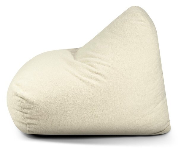 Jasnoszary worek do siedzenia z materiału bouclé Snug 100 – SLOWDOWN