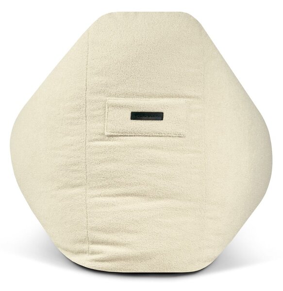 Jasnoszary worek do siedzenia z materiału bouclé Snug 100 – SLOWDOWN