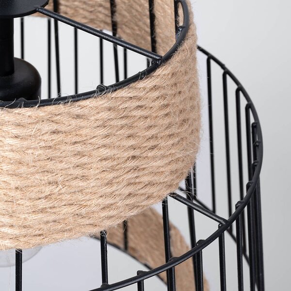 Lampa wisząca boho z drucianym kloszem - 9X A428 D3-N06