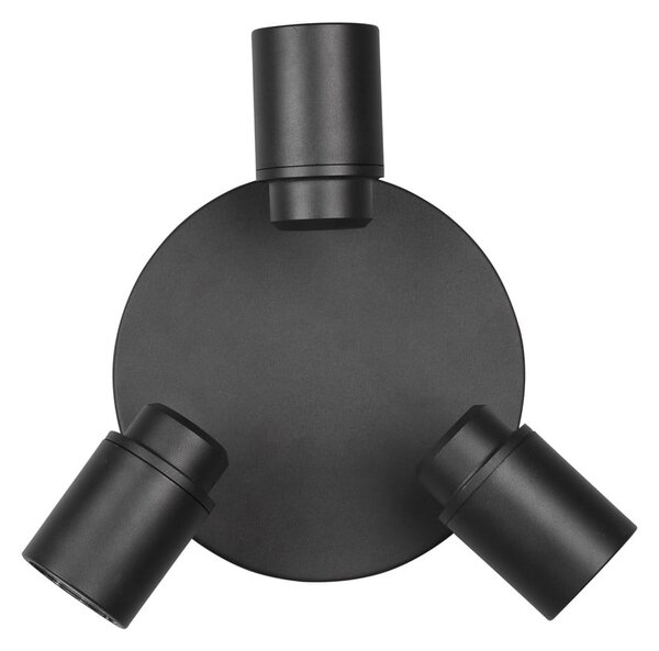 Metalowa lampa punktowa w kolorze matowej czerni Angelo – Trio